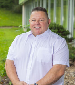 CXControls' Managing Director smiling at West Lakes Science Park, Cumbria, UK.