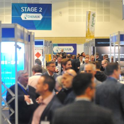 ChemUK full of people networking.